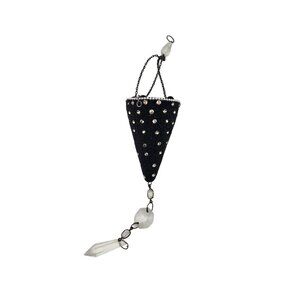 Katherines Collection Masquerade Hanging Black Jeweled Cone Hat